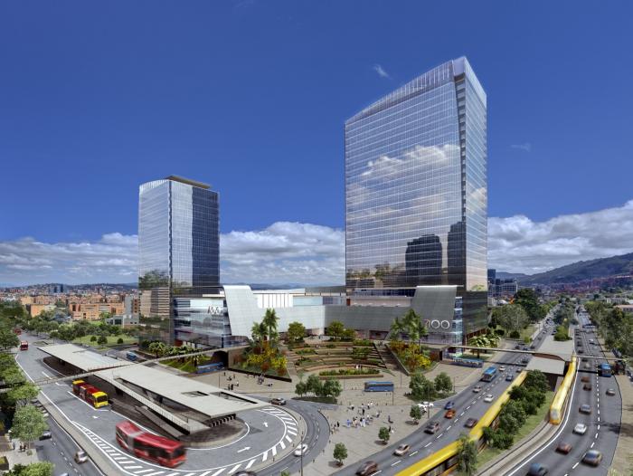 América Centro Mundial de Negocios diseñado por GVA Arquitectos.